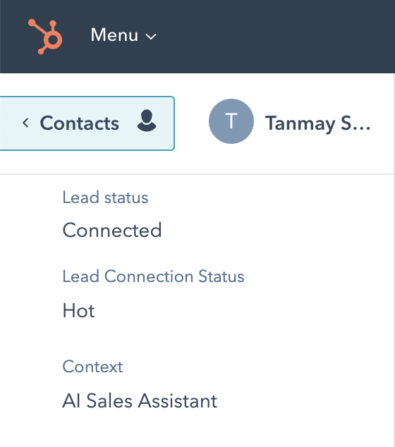 Context from HubSpot