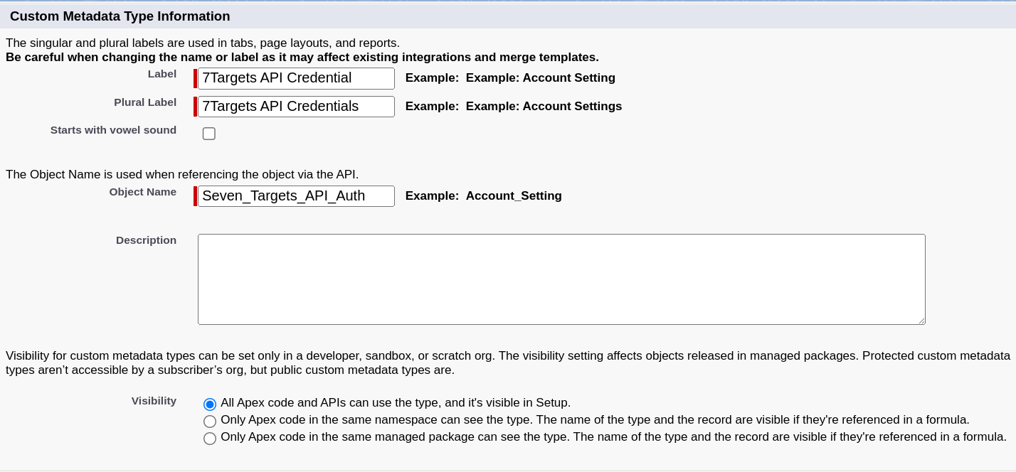 7Targets API Credential